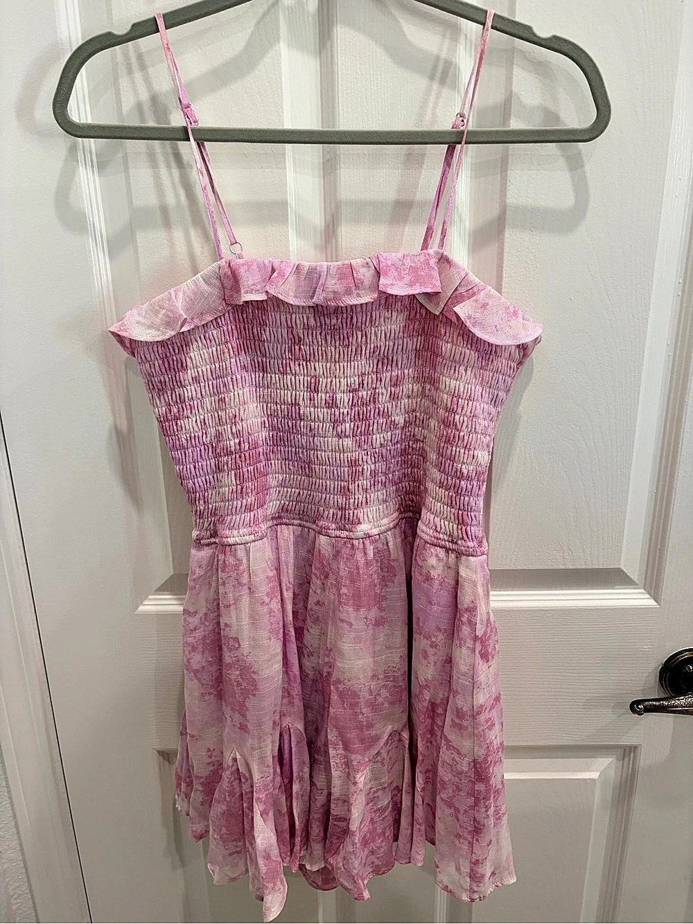 Pink Ruffle Romper